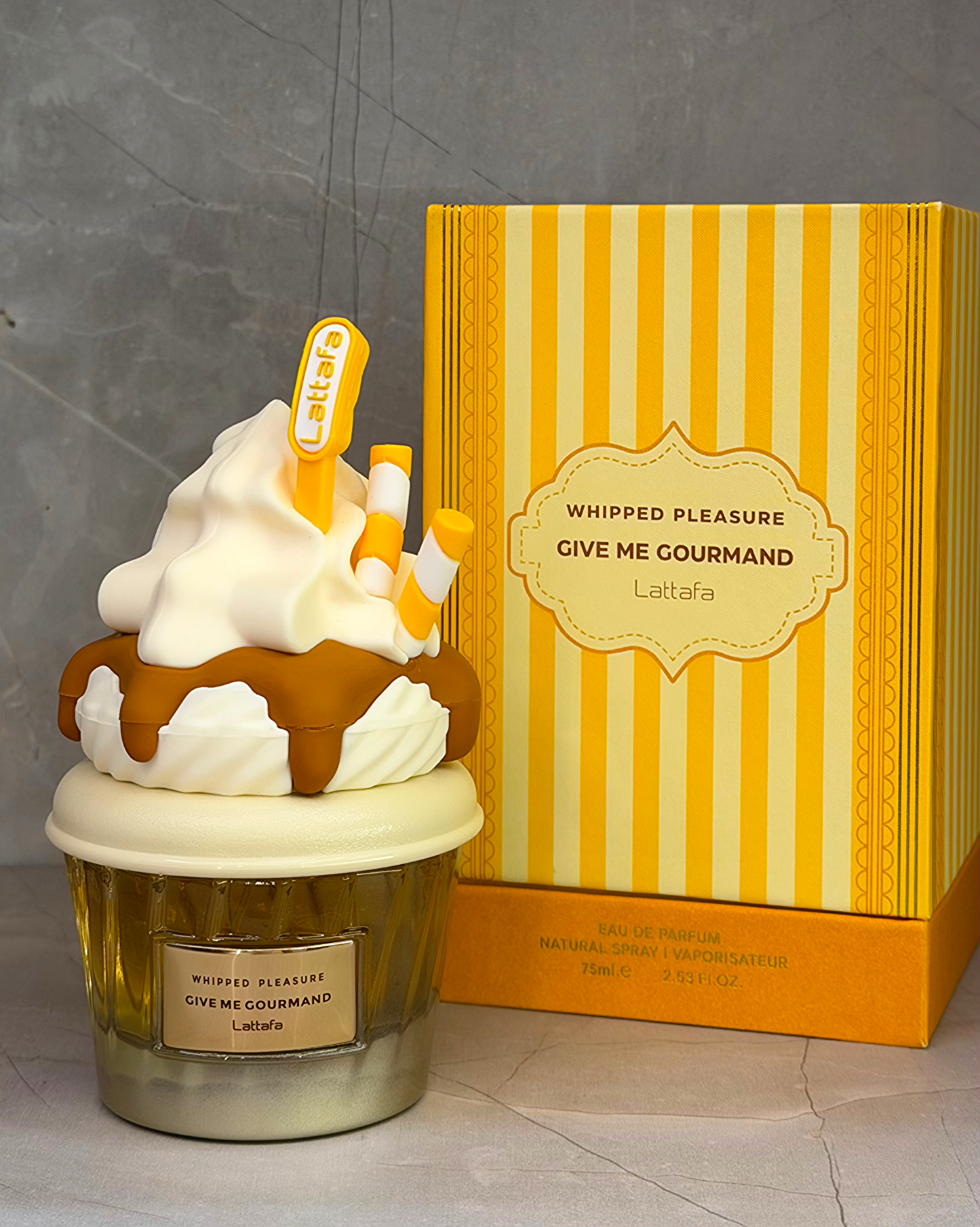 🍦✨ Whipped Pleasure – Give Me Gourmand - 75ML| Lattafa Calidad Premium· Unisex · Árabe Gourmand · Dulce · Cremoso