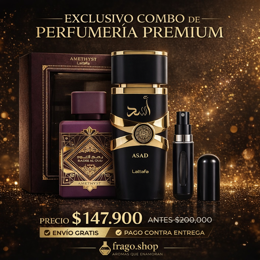 💎🔥 Combo Árabe x2 – “Intensidad oriental que conquista” Amaderado · Dulce · Seductor