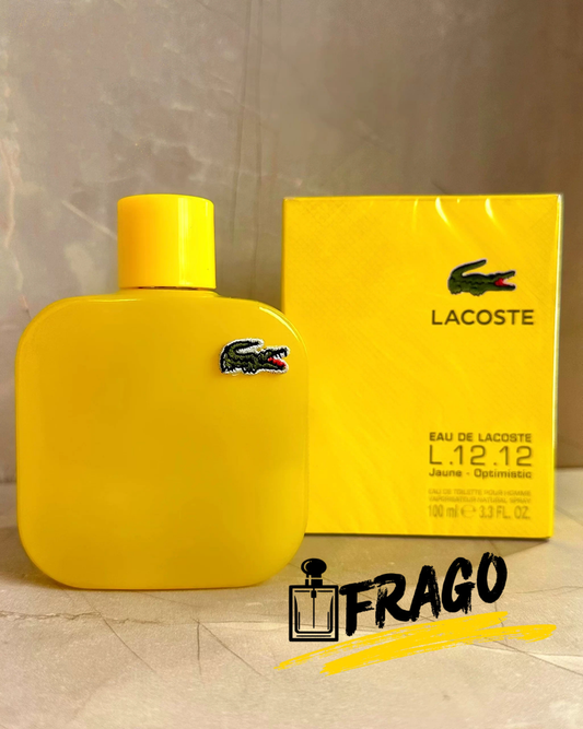 💛🐊 Lacoste L.12.12 Jaune  CALIDAD 1.1– Hombre  Fresco · Optimista · Energizante