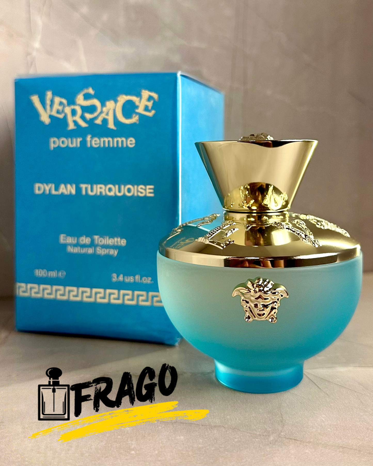 💙🐚 Versace Dylan Turquoise – Mujer · 100% Original ·Fresco · Tropical · Sofisticado