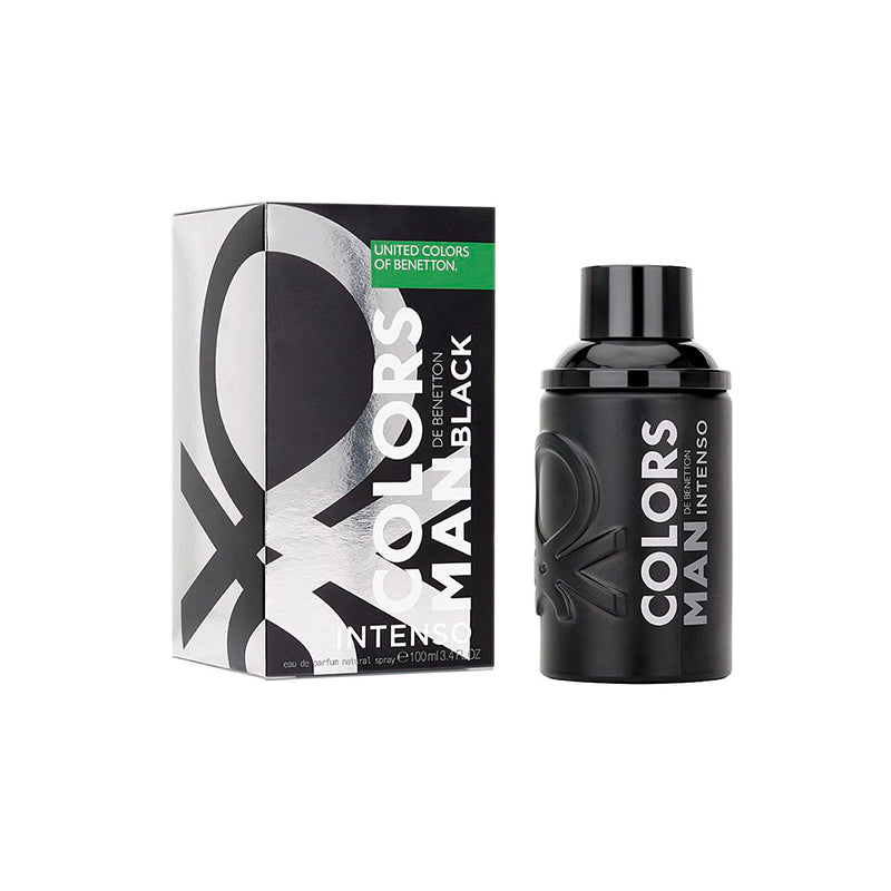 🖤 COLORS MAN BLACK INTENSO – Benetton – HOMBRE – 100% ORIGINAL – 100 ML – Amaderado · Especiado · Intenso