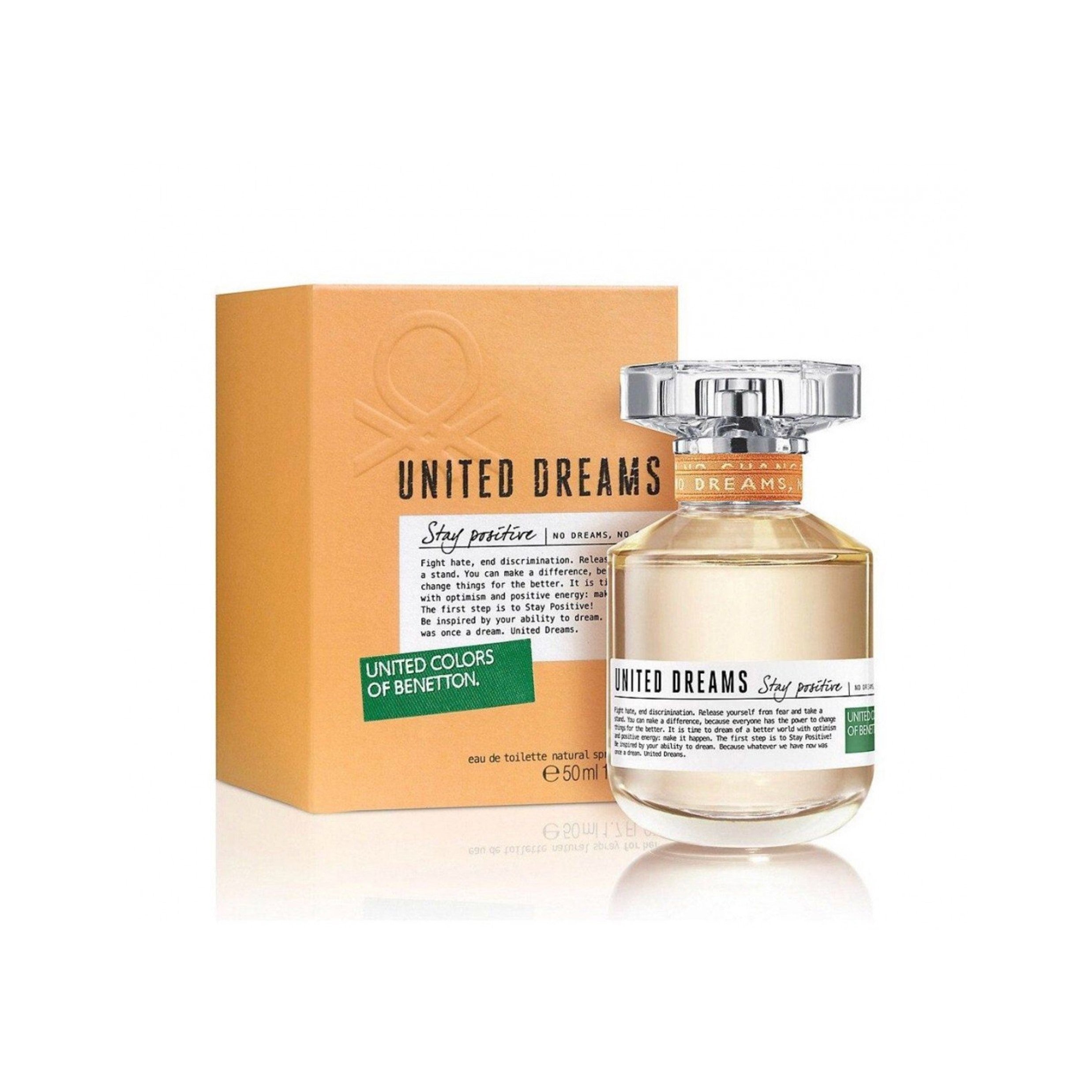 💛 BENETTON UNITED DREAMS STAY POSITIVE – BENETTON – MUJER – 100% ORIGINAL – 80 ML – Cítrico · Floral · Luminoso