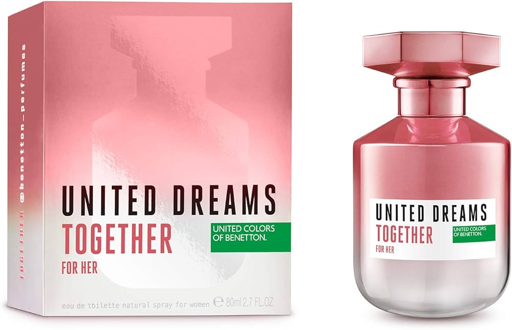 💖 BENETTON UNITED DREAMS TOGETHER FOR HER – BENETTON – MUJER – 100% ORIGINAL – 80 ML – Dulce · Floral · Romántico