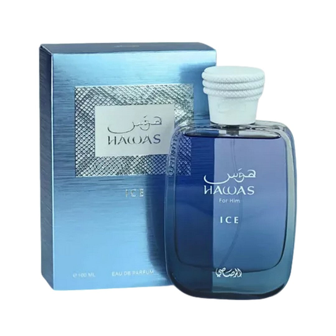 ❄️ HAWAS ICE – Rasasi – HOMBRE – PERFUME ÁRABE – 100% ORIGINAL – 100 ML – Fresco · Dulce · Refrescante