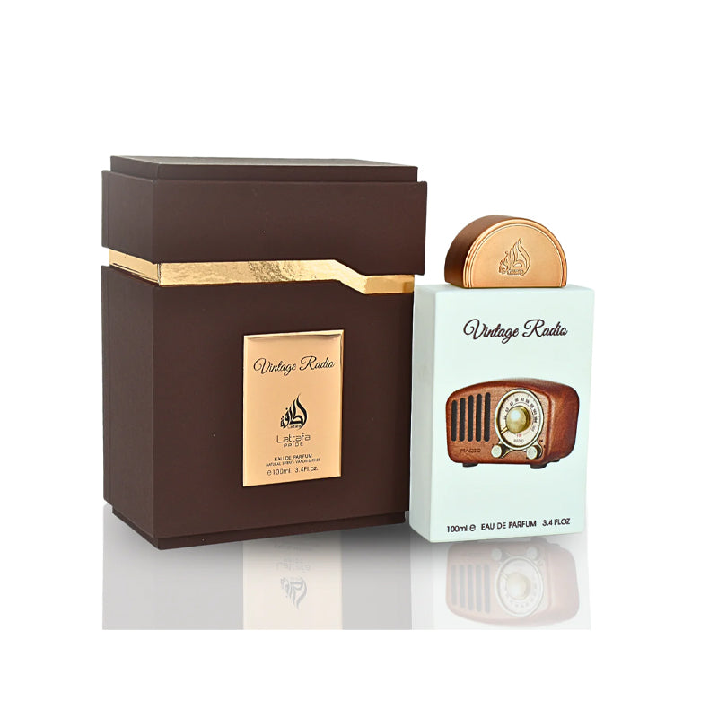 📻✨ART VINTAGE RADIO – Lattafa | Unisex · Árabe | 100% ORIGINAL · 100ML Elegante · Moderno · Sofisticado