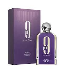 🌙 9 PM POUR FEMME – Afnan – MUJER – PERFUME ÁRABE – 100% ORIGINAL – 100 ML – Dulce · Floral · Seductor