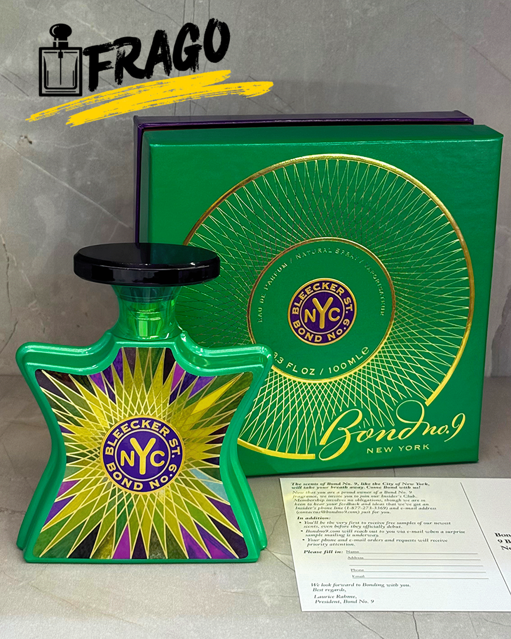 💚✨ Bond No.9 Bleecker Street - 100ML – Unisex ·CALIDAD PREMIUM Verde · Sofisticado · Exclusivo