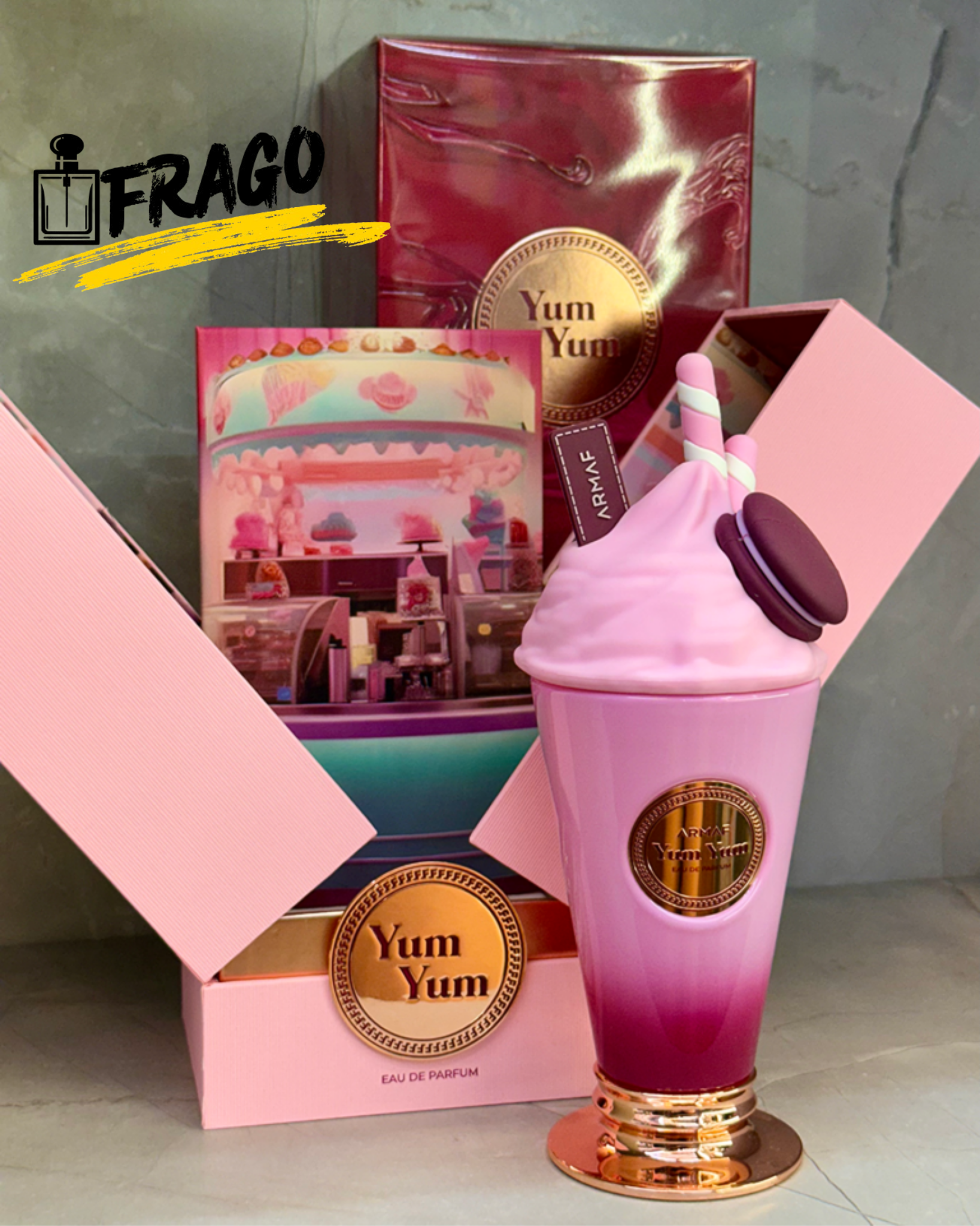 🍓🍦 Yum Yum - 100ML – Mujer · CALIDAD PREMIUM · Árabe (Armaf) Dulce · Gourmand · Adictivo