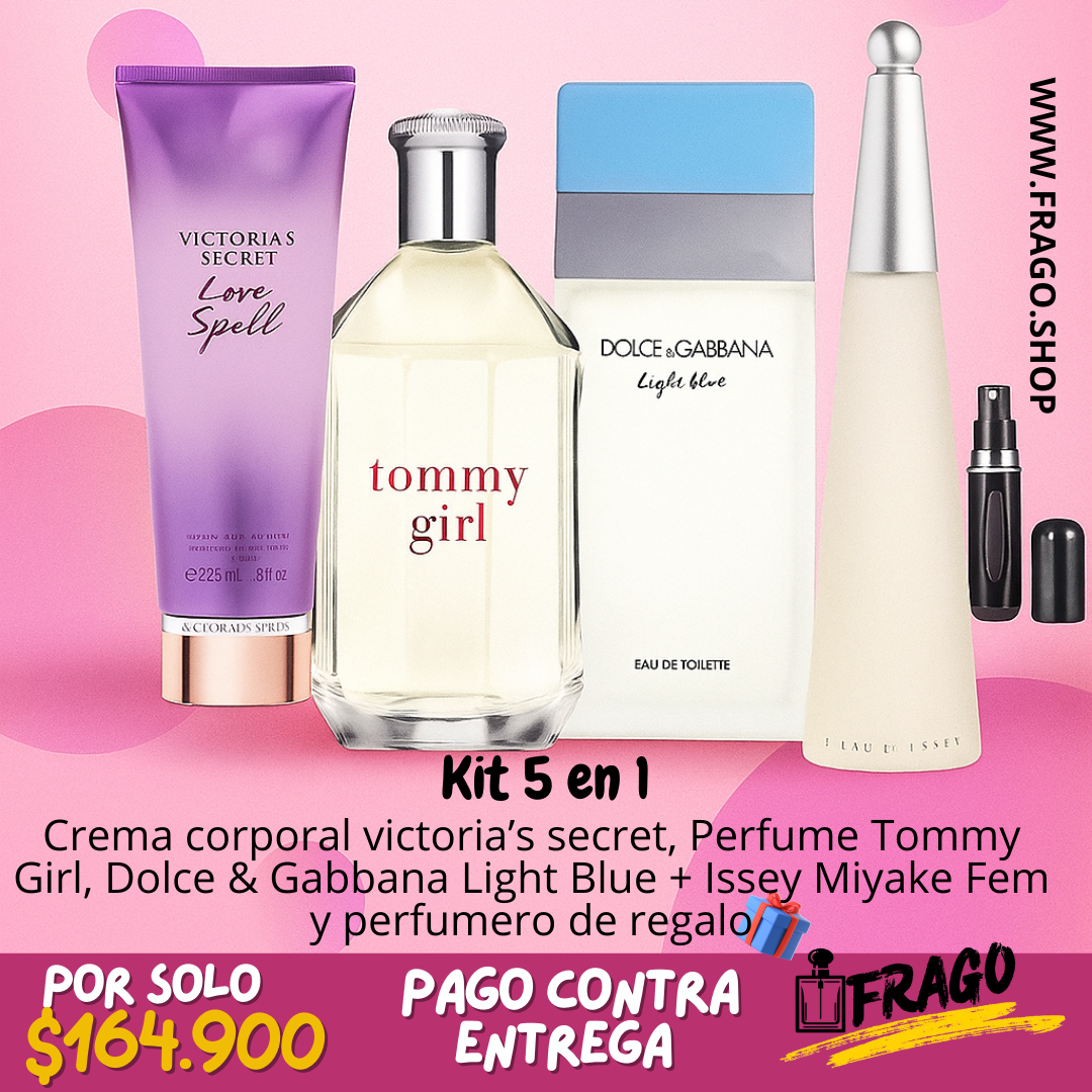 💎🔥 Kit 5 en 1 Femenino – “Frescura y dulzura para cada momento” Floral · Fresco · Femenino