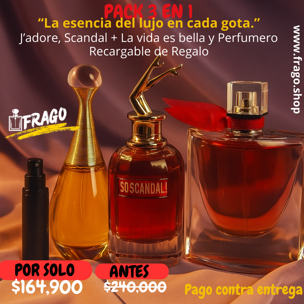 💎🔥 Pack 3 en 1 – “La esencia del lujo en cada gota” Dulce · Elegante · Seductor