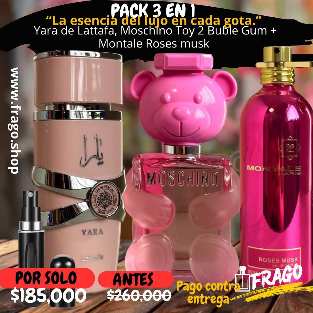 💎🔥 Pack 3 en 1 – “La esencia del lujo en cada gota” Dulce · Floral · Elegante