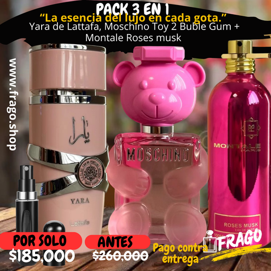 💎🔥 Pack 3 en 1 – “La esencia del lujo en cada gota” Dulce · Floral · Elegante