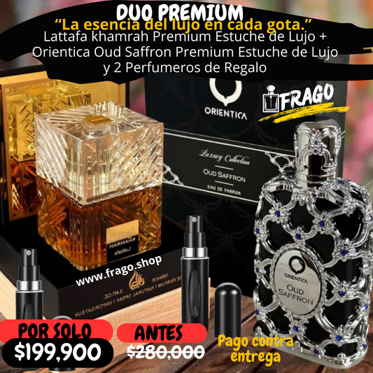💎🔥 Duo Premium – “La esencia del lujo en cada gota” Dulce · Intenso · Lujoso