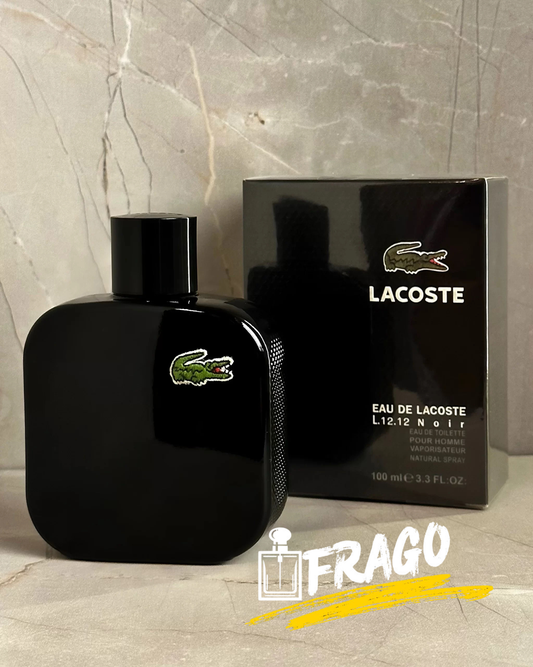 🖤🐊 Lacoste L.12.12 Noir calaidad 1.1 – Hombre  Elegante · Intenso · Nocturno