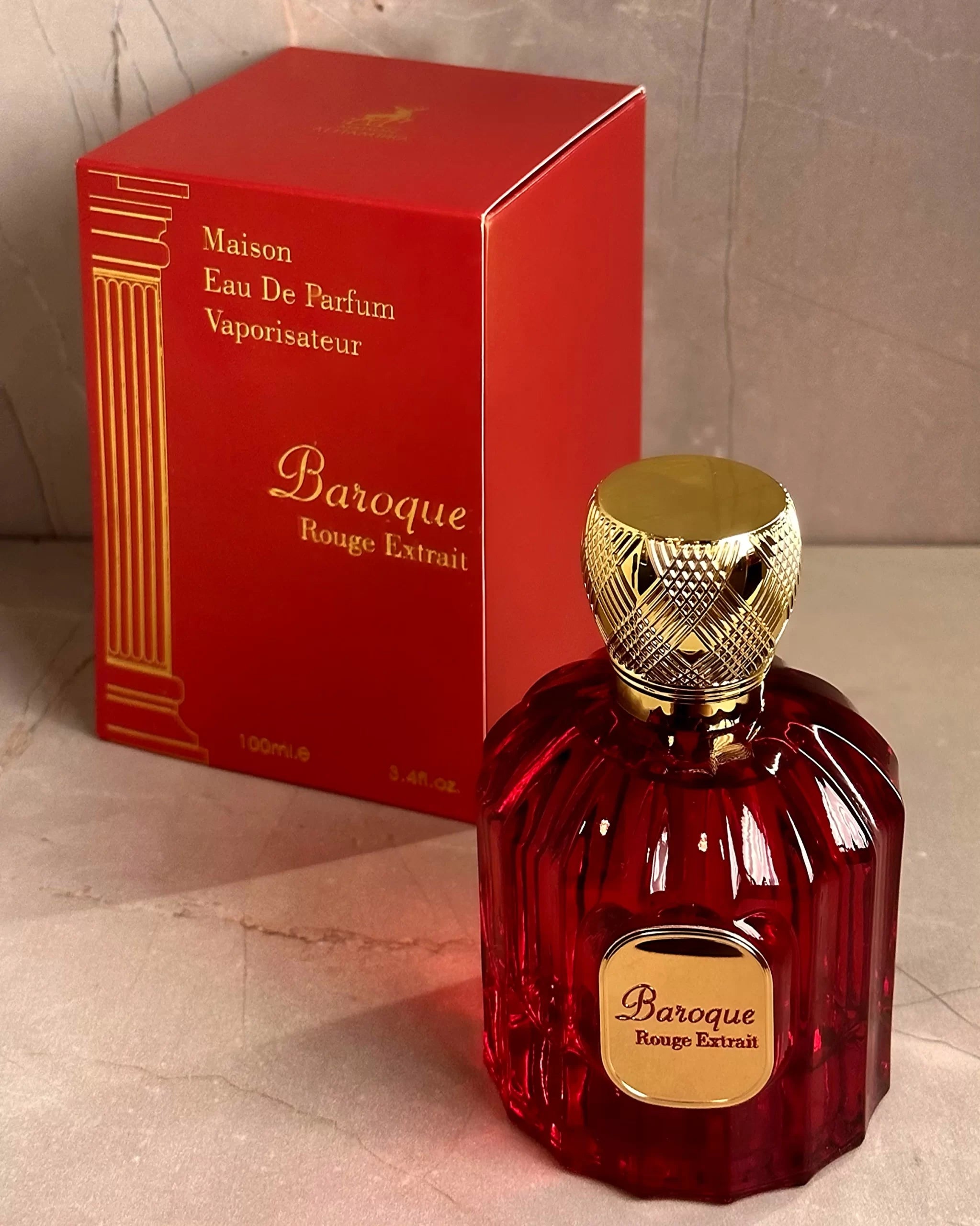 ❤️🔥 BAROQUE ROUGE EXTRAIT – Maison Alhambra | Unisex · Árabe | 100% ORIGINAL · 100ML Intenso · Lujoso · Adictivo