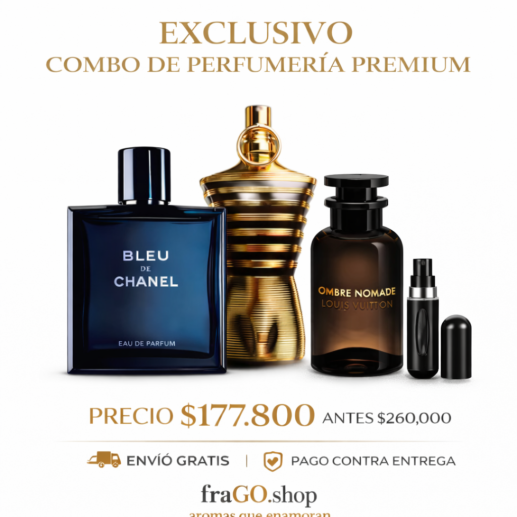💎🔥 Combo Premium x3 – “Elegancia que impone presencia” Fresco · Amaderado · Seductor