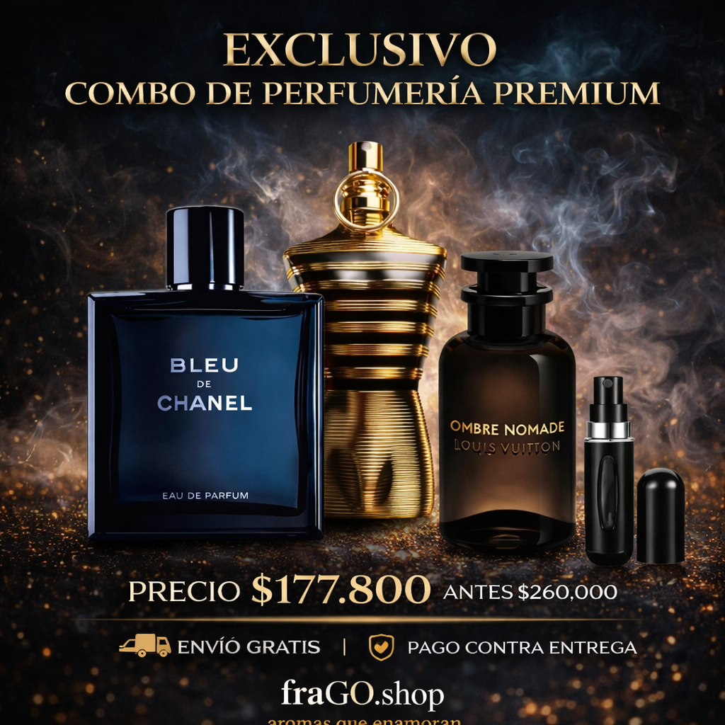💎🔥 Combo Premium x3 – “Elegancia que impone presencia” Fresco · Amaderado · Seductor