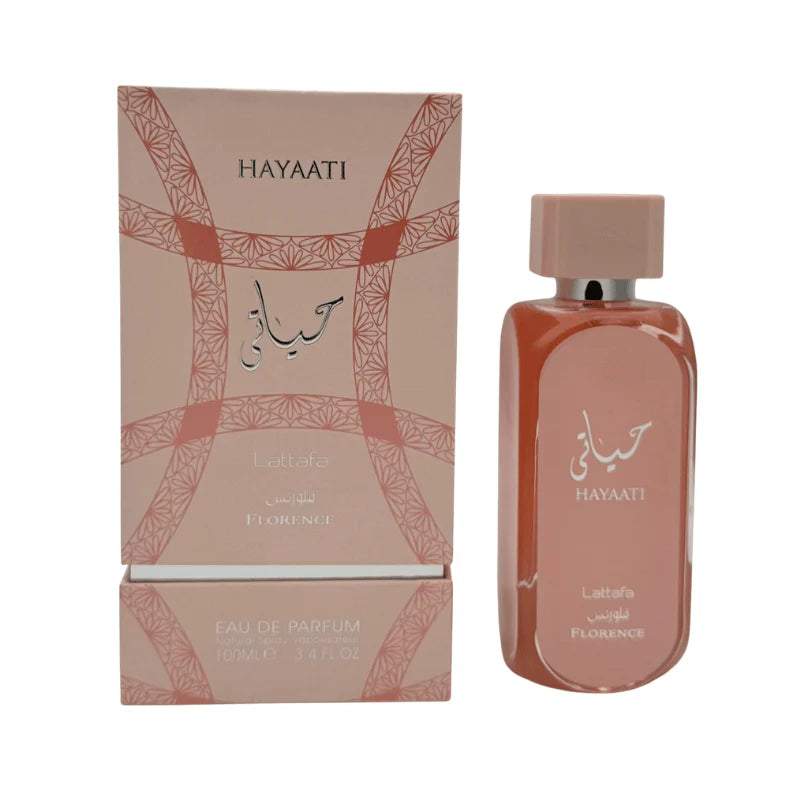 🌸✨ HAYAATI FLORENCE – Lattafa | Mujer · Árabe | 100% ORIGINAL · 100ML Femenina · Dulce · Encantadora