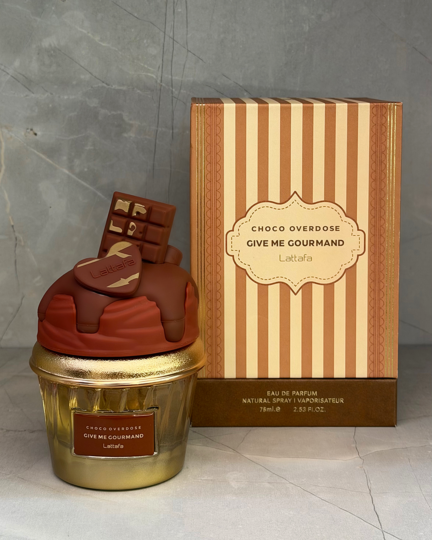 🍫✨ Choco Overdose – Give Me Gourmand - 75ML| Lattafa Calidad Premium · Unisex · Árabe Gourmand · Dulce · Cremoso