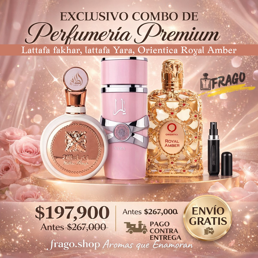 💎🌷 Exclusivo Combo de Perfumería Premium – “Aromas que enamoran” Dulce · Floral · Elegante