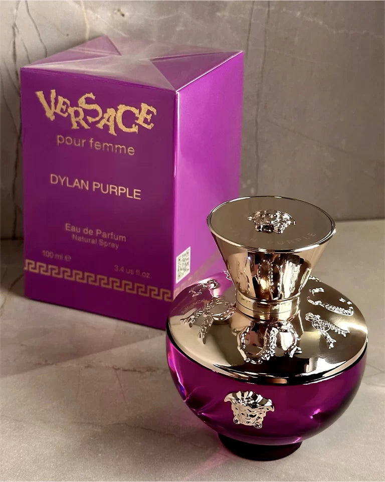 💜 VERSACE DYLAN PURPLE – VERSACE – MUJER – 100% ORIGINAL – 100 ML – Frutal · Elegante · Sofisticado