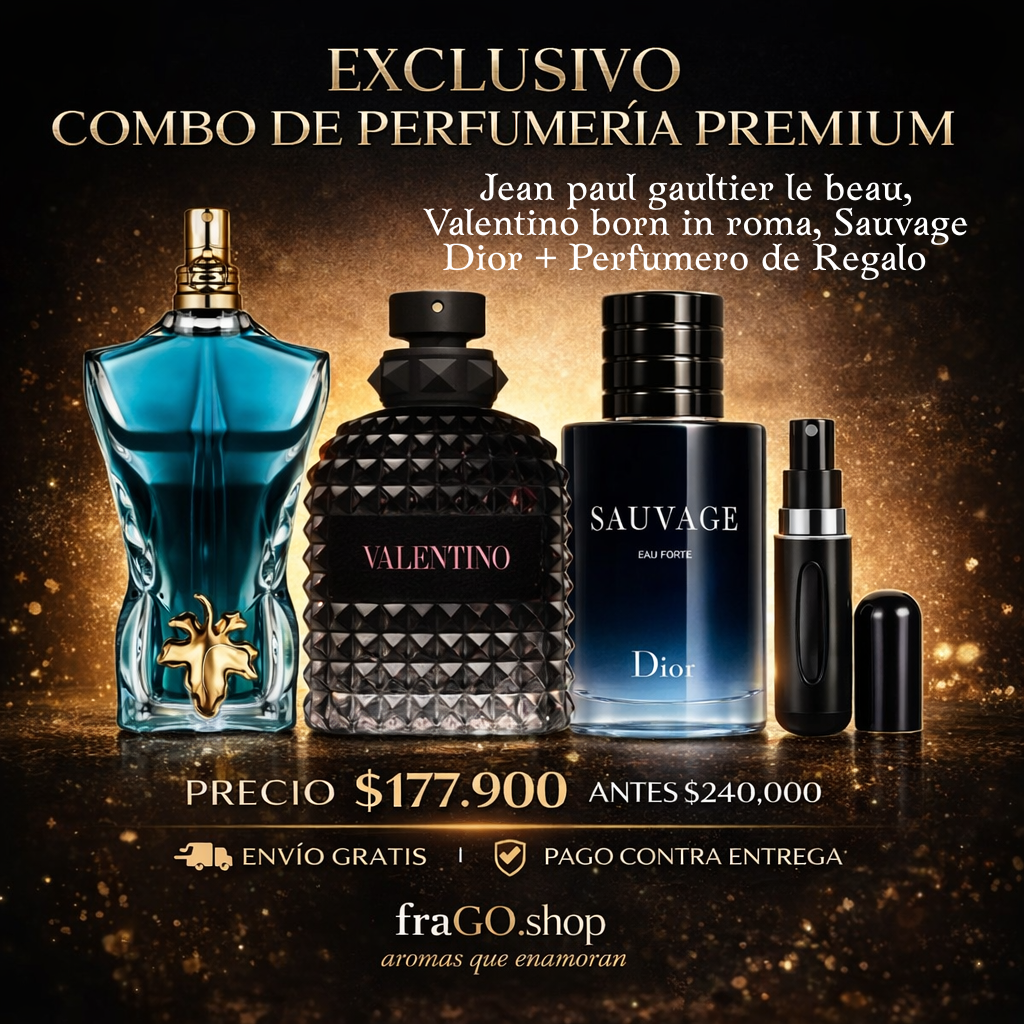 💎🔥 Combo Premium x3 – “Poder, elegancia y seducción masculina” Fresco · Intenso · Sofisticado